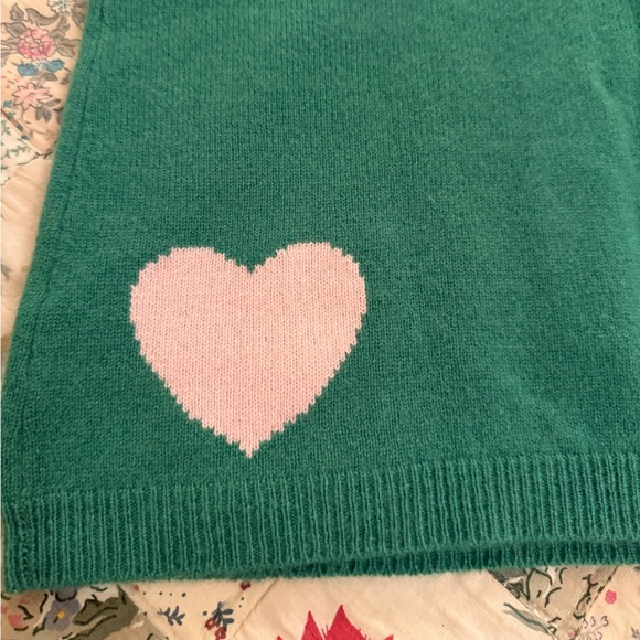 JUICY COUTURE CASHMERE ARGYLE WOMENS SWEATER GREEN PINK SIZE SMALL - Picture 8 of 9